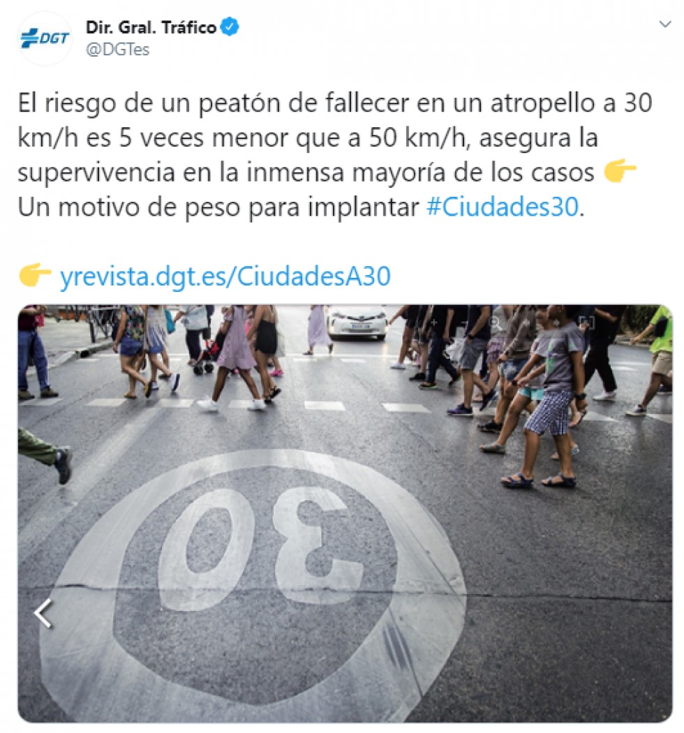 30 km/h como nuevo límite de velocidad en ciudades